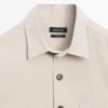 Camisa de algodón con detalles de bolsillos Camisa de algodón con detalles de bolsillos