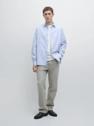 Camisa de corte regular a rayas