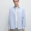 Camisa de corte regular a rayas Camisa de corte regular a rayas