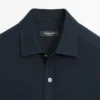 Camisa de corte regular en tejido melange Camisa de corte regular en tejido melange