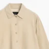 Camisa de cuero de gamuza Camisa de cuero de gamuza