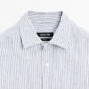 Camisa de lino ajustada a rayas Camisa de lino ajustada a rayas