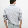Camisa de lino ajustada a rayas Camisa de lino ajustada a rayas
