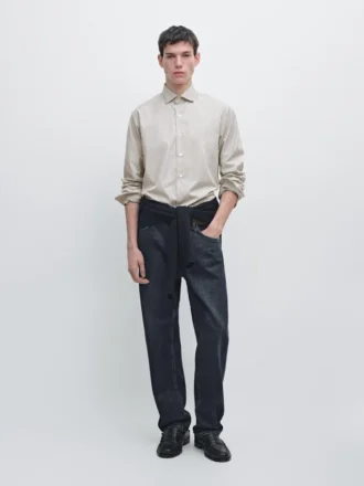 Camisa de popelín de algodón