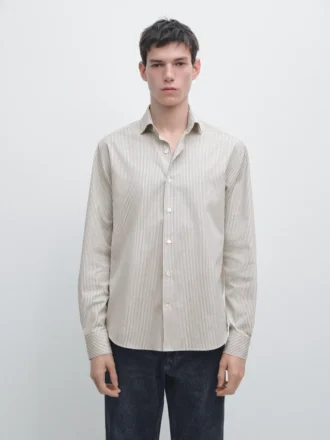 Camisa de popelín de algodón