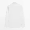Camisa elástica de corte ajustado Camisa elástica de corte ajustado