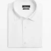 Camisa elástica de corte ajustado Camisa elástica de corte ajustado