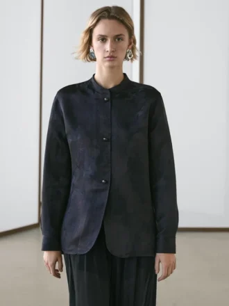 Camisa fluida de jacquard