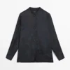 Camisa fluida de jacquard Camisa fluida de jacquard