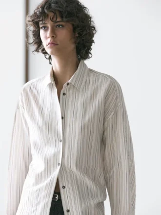 Camisa holgada a rayas