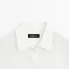 Camisa holgada con cuello de camisa