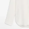 Camisa holgada con cuello de camisa