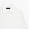 Camisa holgada con cuello de camisa