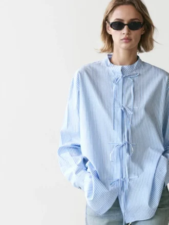 Camisas a rayas 100 % algodón
