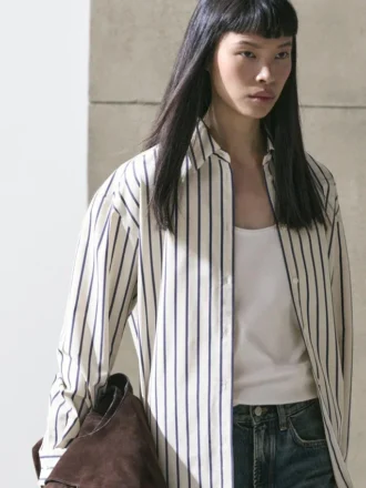 Camisas a rayas 100 % algodón