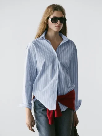 Camisas a rayas 100 % algodón
