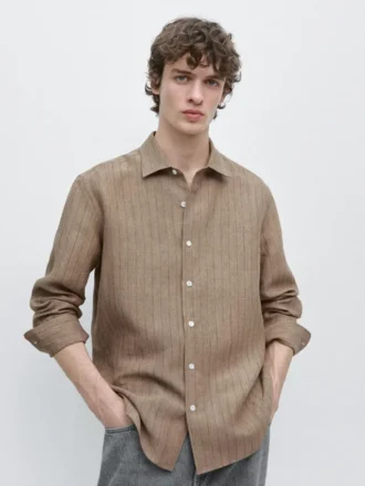 Camisas a rayas 100 % lino