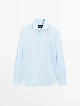 Camisas a rayas de corte ajustado