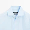 Camisas a rayas de corte ajustado Camisas a rayas de corte ajustado