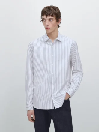 Camisas a rayas de corte regular