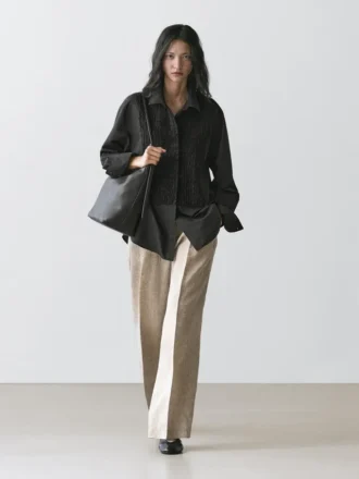 Camisas con peto y detalle bordado
