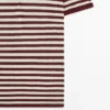 Camisas de algodón con detalles a rayas Camisas de algodón con detalles a rayas