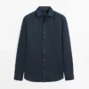 Camisas de corte ajustado 100 % lino Camisas de corte ajustado 100 % lino