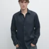 Camisas de corte ajustado 100 % lino Camisas de corte ajustado 100 % lino
