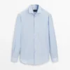 Camisas de corte ajustado con micro rayas Camisas de corte ajustado con micro rayas