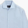 Camisas de corte ajustado con microcuadros, 100 % algodón Camisas de corte ajustado con microcuadros, 100 % algodón