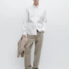 Camisas de corte ajustado en mezcla de algodón elástico Camisas de corte ajustado en mezcla de algodón elástico