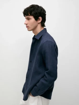Camisas de corte regular 100 % lino