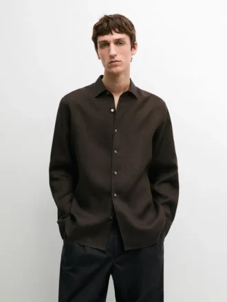 Camisas de lino ligeras de corte regular