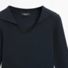 Camisas de manga larga de punto con cuello en V Camisas de manga larga de punto con cuello en V