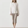 Camisas de mezcla de algodón con detalle bordado Camisas de mezcla de algodón con detalle bordado