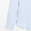 Camisas de mezcla de algodón con detalle de bolsillo Camisas de mezcla de algodón con detalle de bolsillo
