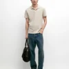 Camisas de piqué de algodón con microtextura Camisas de piqué de algodón con microtextura