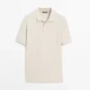 Camisas de piqué de algodón con microtextura Camisas de piqué de algodón con microtextura