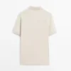 Camisas de piqué de algodón con microtextura Camisas de piqué de algodón con microtextura