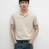 Camisas de piqué de algodón con microtextura Camisas de piqué de algodón con microtextura