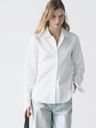 Camisas de popelín 100 % algodón