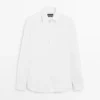 Camisas de popelín 100 % algodón de corte ajustado Camisas de popelín 100 % algodón de corte ajustado