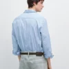 Camisas de popelín a rayas 100 % algodón Camisas de popelín a rayas 100 % algodón