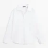 Camisas de popelín de algodón con detalle de pinzas Camisas de popelín de algodón con detalle de pinzas
