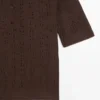Camisas de punto de mezcla de lana de manga corta