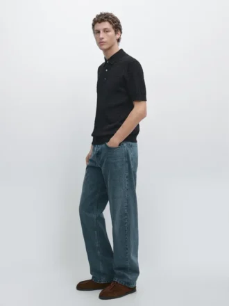 Camisas de punto trenzado 100 % algodón