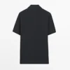 Camisas de punto trenzado 100 % algodón