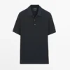 Camisas de punto trenzado 100 % algodón