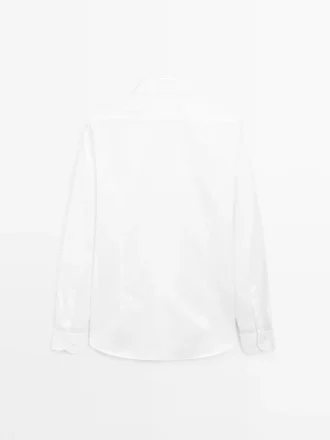 Camisas de sarga 100 % algodón de corte ajustado