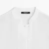 Camisas fluidas 100 % lino con detalles de botones Camisas fluidas 100 % lino con detalles de botones